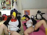 Teen Girls In Costumes Masturbate Using Wands