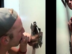 Straight guy gives gay BJ on gloryhole