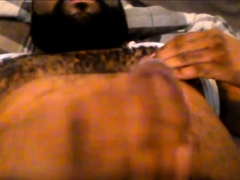 Me Showing Off Hairy Chest And Belly While Jerking Off