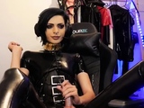 Exclusive Rubbered TS bring oneself off on Webcam Part2