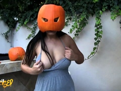 Hot Brunette Big Boobs Toying Pink Pussy