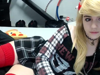 Curly Blonde Teen Records Solo Dildo Masturbation More at