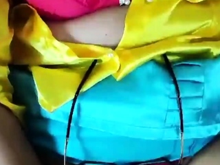 Horny busty blonde babe with big boobs