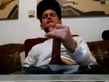 Ripped Stud Strokes His Big Cock to a Webcam Orgasm