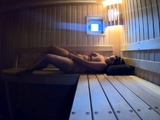 Big-Titted Babe Fingers Herself in the Sports Center Sauna