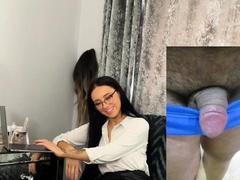 Small Cocks porn video – Glasses Classy Babe Teasing Micropenis