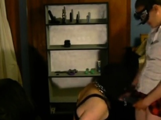 Femdom Lady Donna put on her strap-on