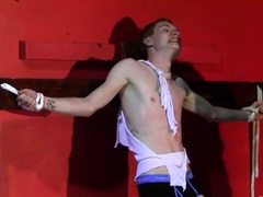 Dom Waxes His Struggling Twink Toy